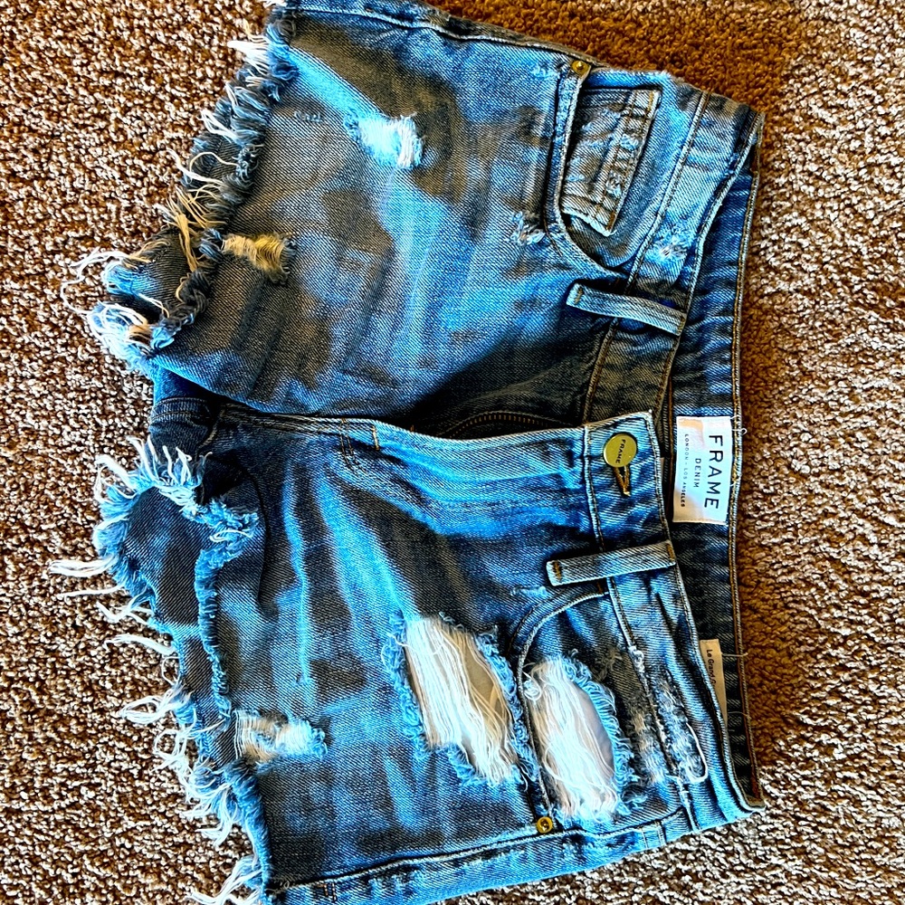 Frame denim shorts